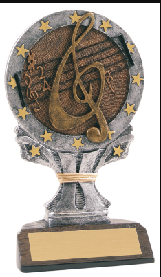 6 1/4" Music All Star Resin