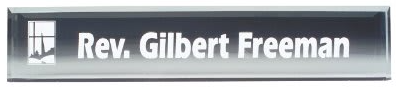 10" x 2" Clear Acrylic Desk Wedge
