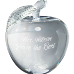 4" Crystal 3D Apple