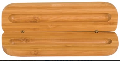 6 1/2 x 2" Maple Finish 1-Pen Case
