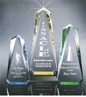 9"-12.75" Faceted Obelisk