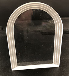 CLEAR SELF STANDING MULTI STEPPED TOMBSTONE