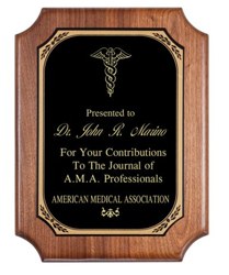 Genuine Walnut plaque