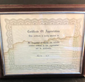 Self-Adhesive Slide-in Frame with plaque